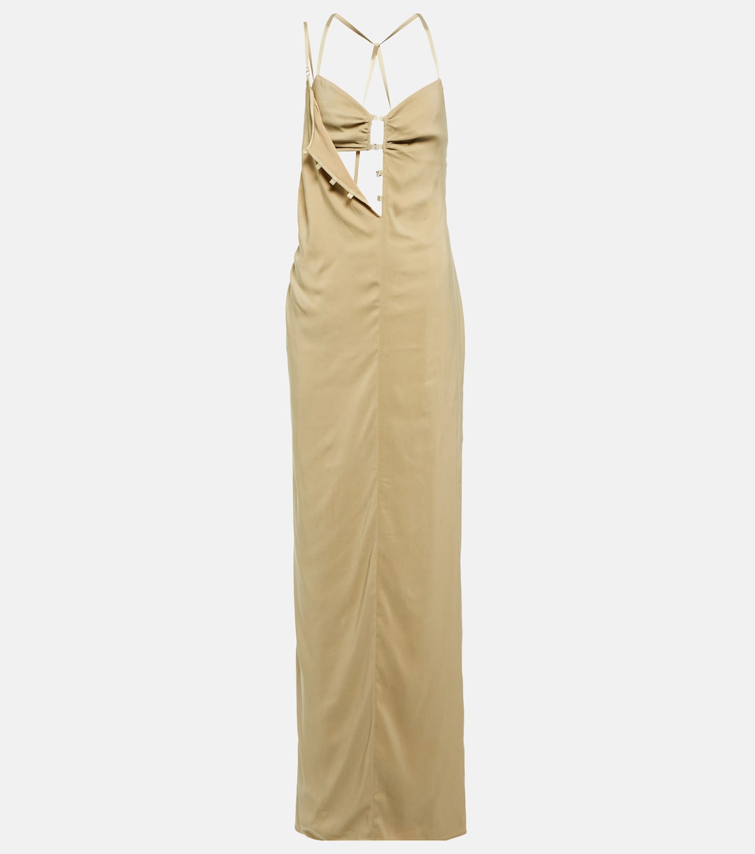 

Платье макси La Robe Goccia Jacquemus, бежевый