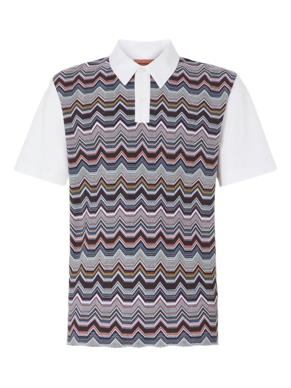 

Рубашка-поло с шевронным узором Missoni, серый