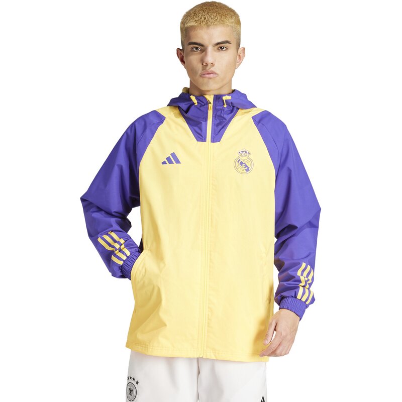Всепогодная куртка болельщика Real Madrid Tiro 23 Adidas, цвет spark — фото 2