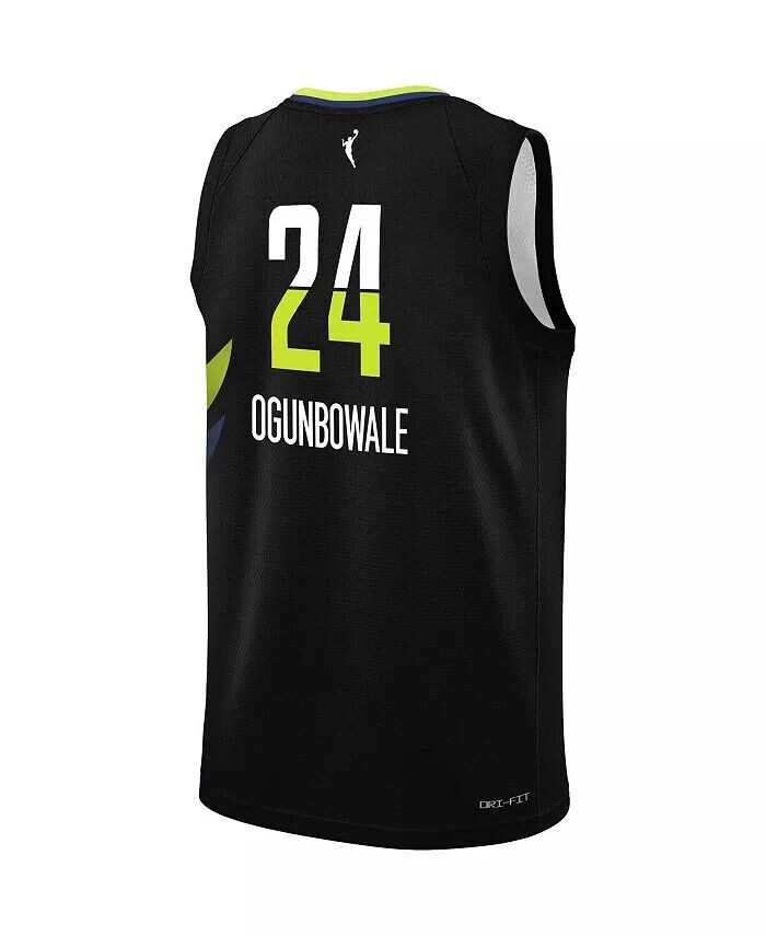 Черная майка игрока команды Big Boys and Girls Arike Ogunbowale Dallas Wings Victory — Rebel Edition Nike, черный — фото 4