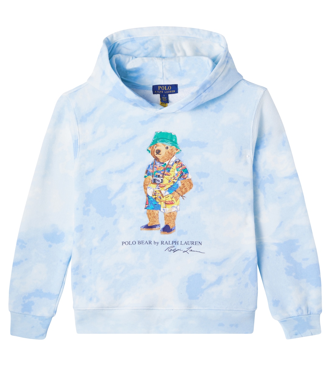 

Худи с медведем Polo из хлопковой смеси Polo Ralph Lauren Kids, синий