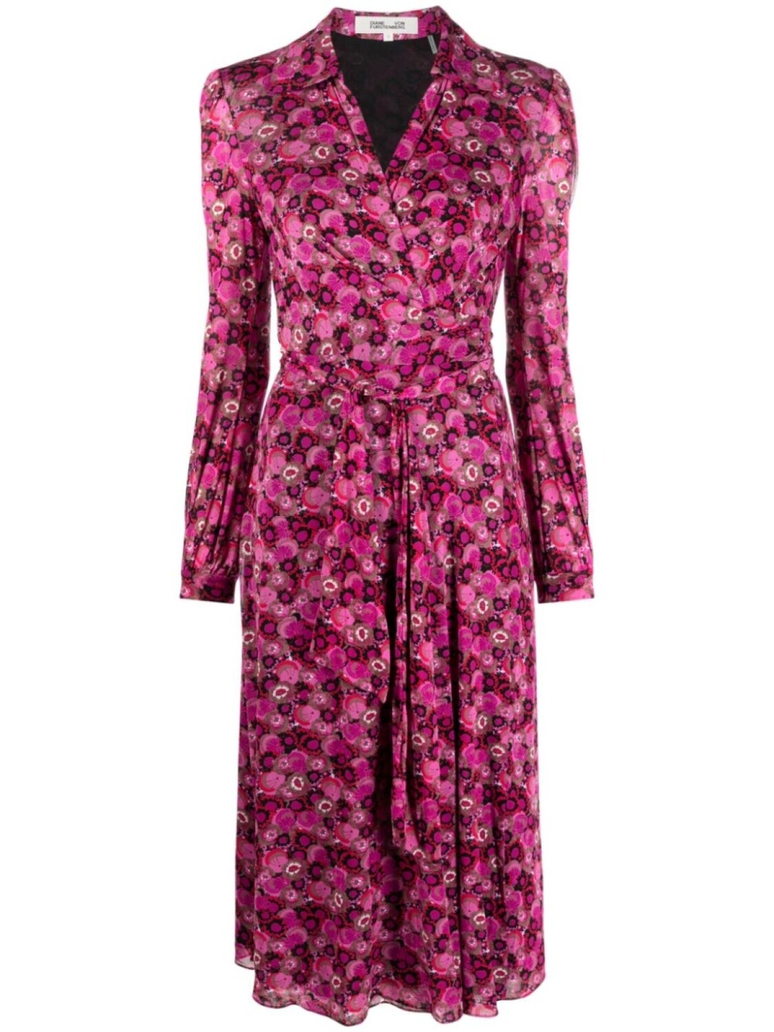 

Платье-халат из сетки Phoenix DVF Diane von Furstenberg, черный