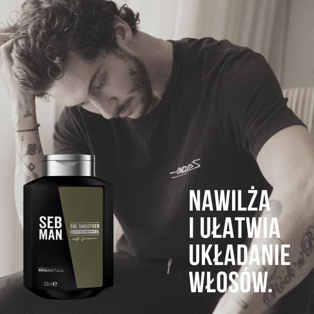 Seb Man The Smoother, Увлажняющий кондиционер для волос 1000мл — фото 2