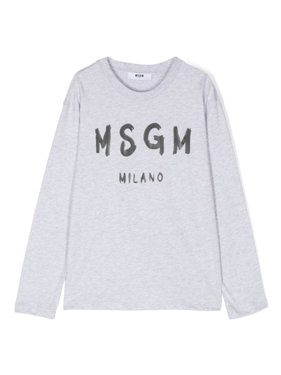 

MSGM Kids футболка с логотипом, серый