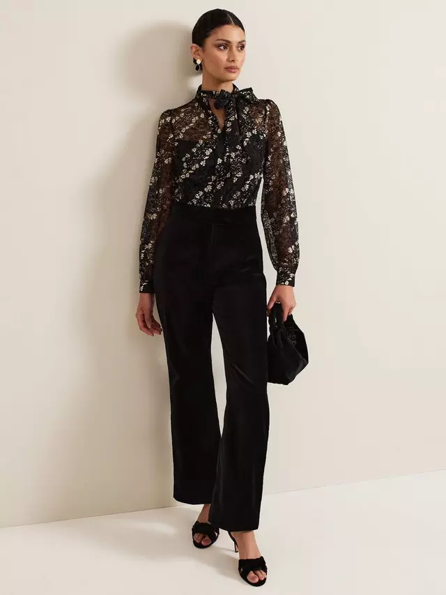 

Комбинезон Phase Eight Morilla Lace Top, цвет black/multi