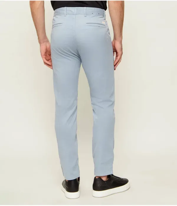 Брюки чинос slim fit Boss Orange, небесно-голубой — фото 4