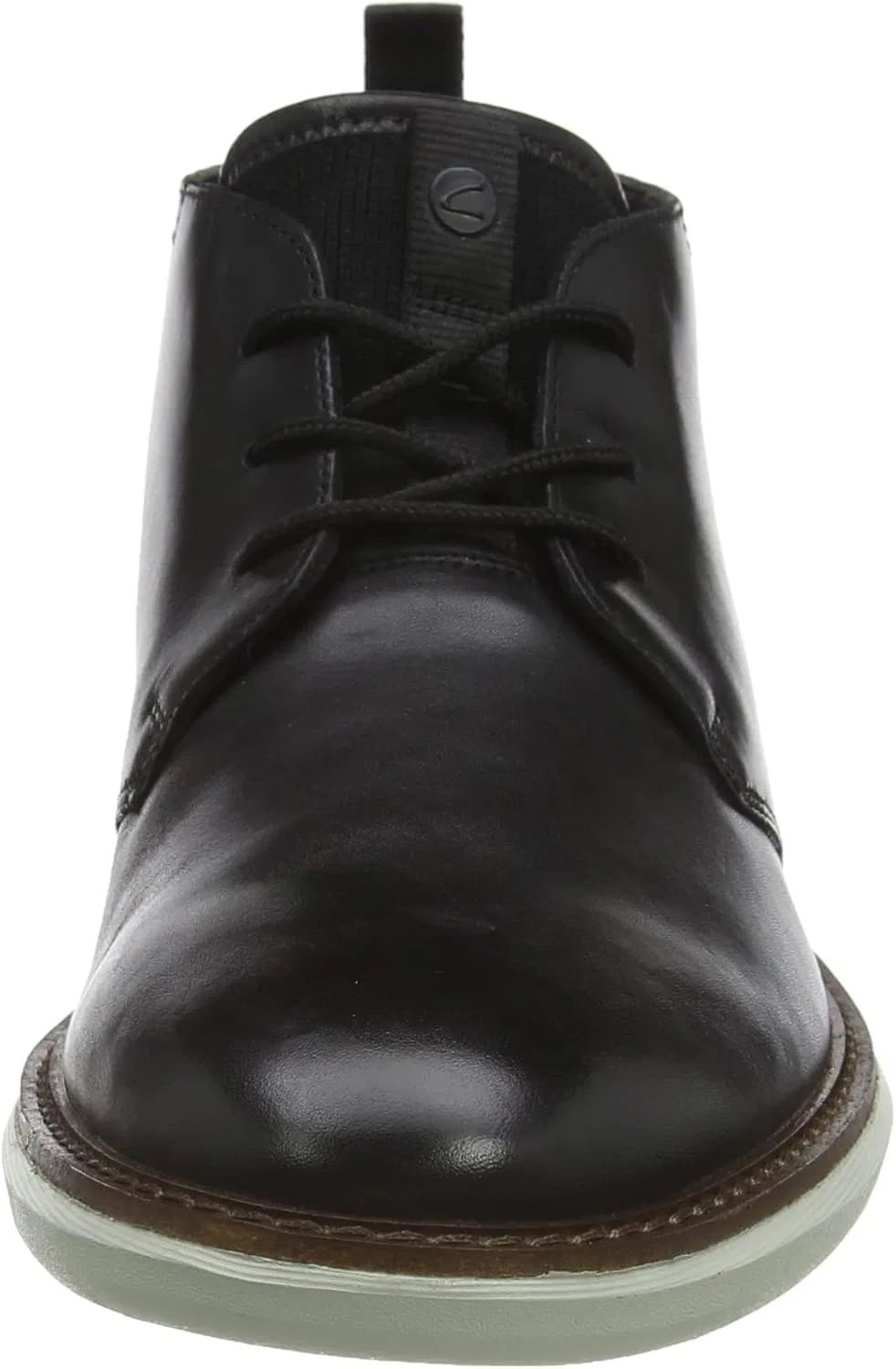 Мужские ботинки Clarks Brantin средней высоты, Black Leather — фото 2