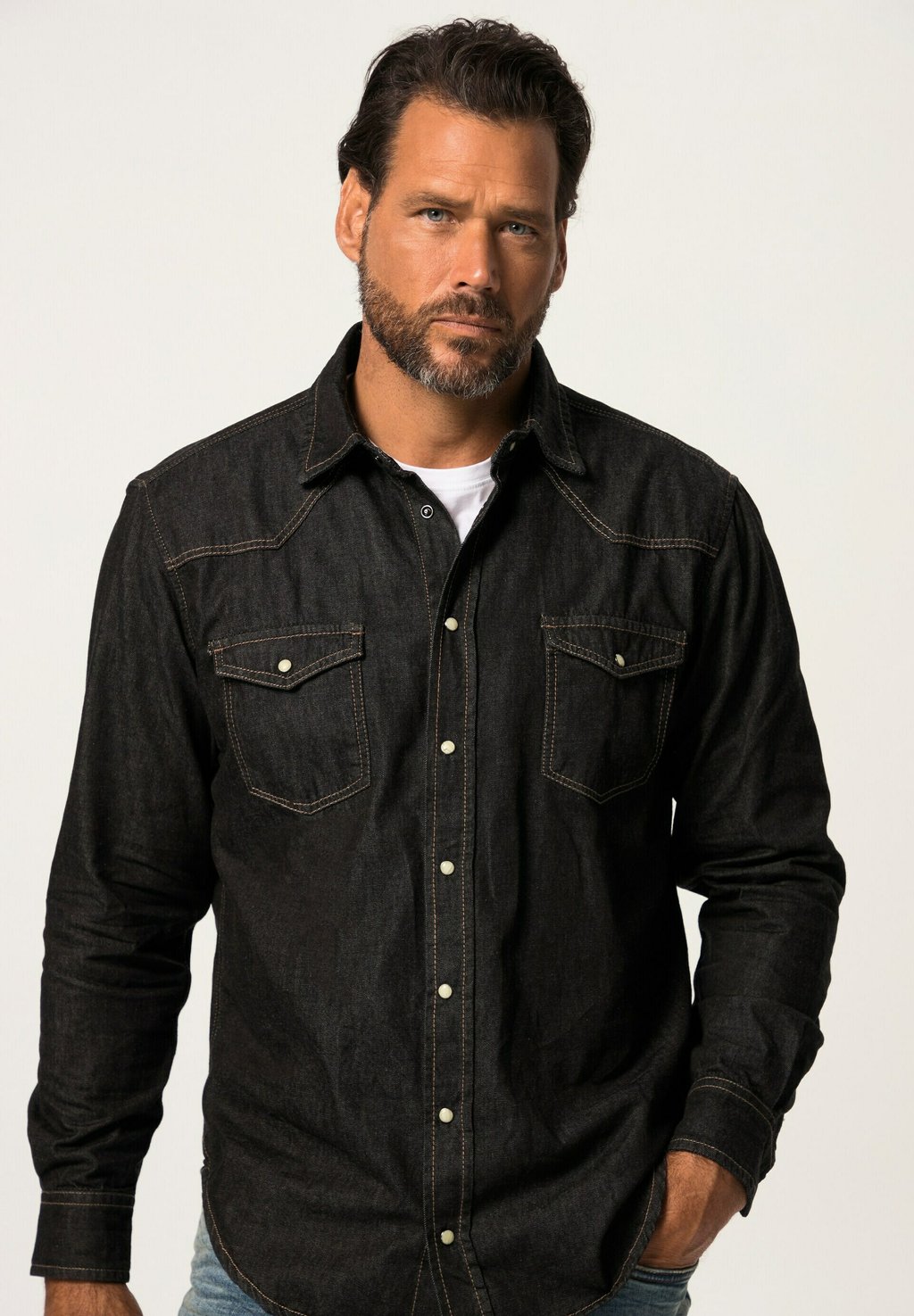 

Джинсовая куртка LANGARM MODERN FIT JP1880, черный