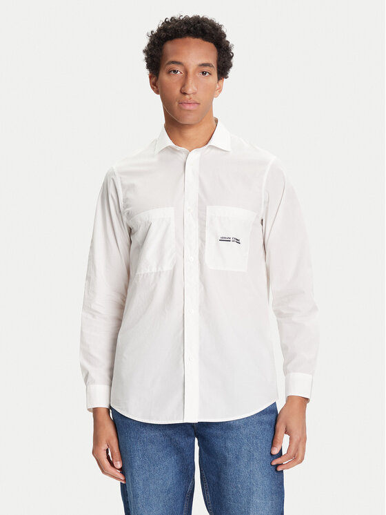 

Рубашка regular fit XM000959 AF12994 U0009 Armani Exchange, белый