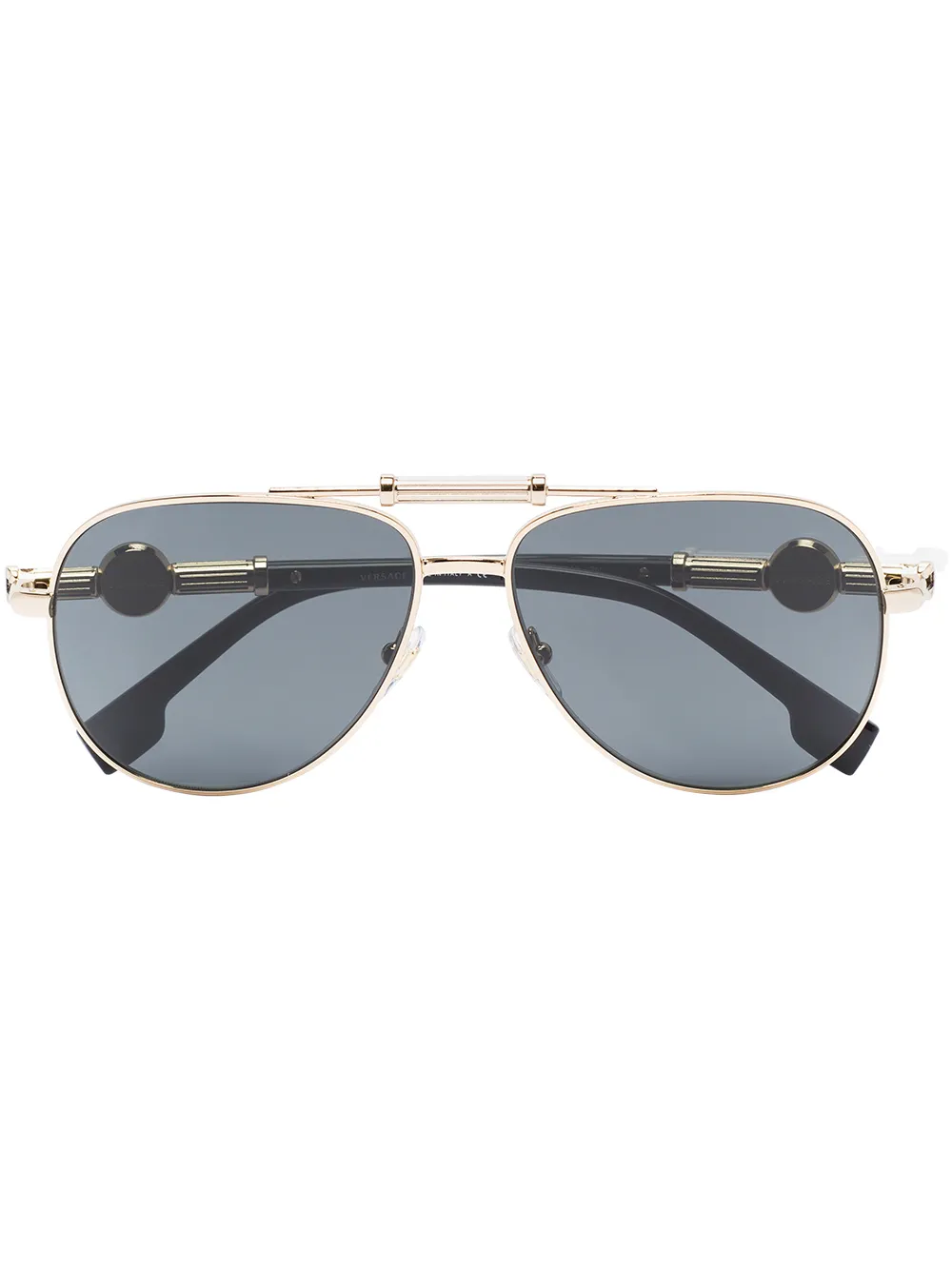 

Солнцезащитные очки-авиаторы с декором Medusa Versace Eyewear, черный