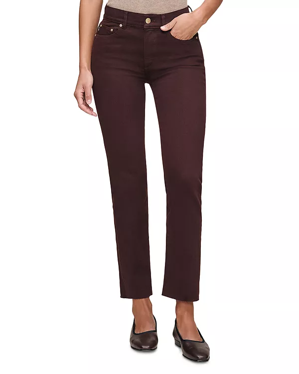 

Джинсы Mara прямого кроя со средней посадкой и завышенной талией, цвет инжир. Dl1961, коричневый