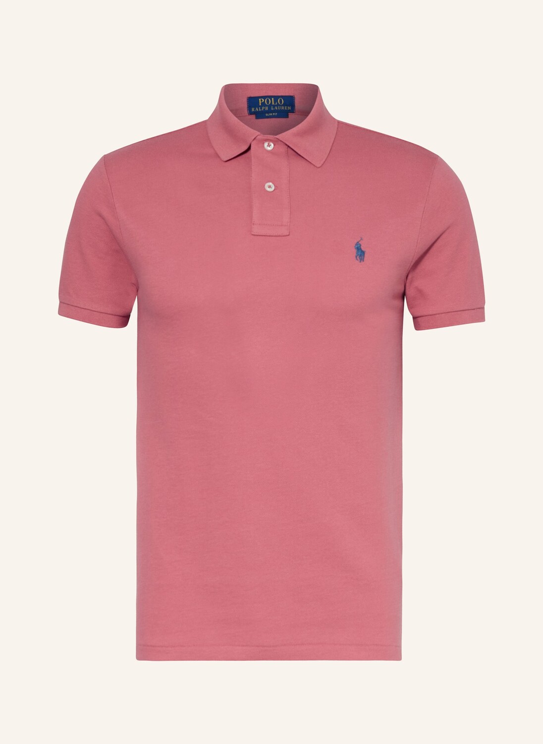 

Рубашка-поло узкого кроя из пике POLO RALPH LAUREN, светло-красный