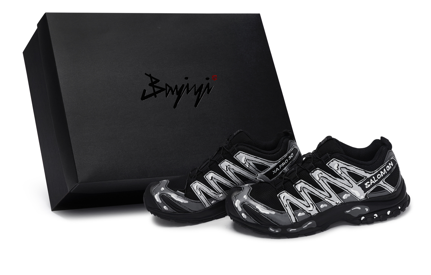 

SALOMON Дышащие низкие кроссовки для бега XA PRO 3D LA YAUTE унисекс Black White Gray