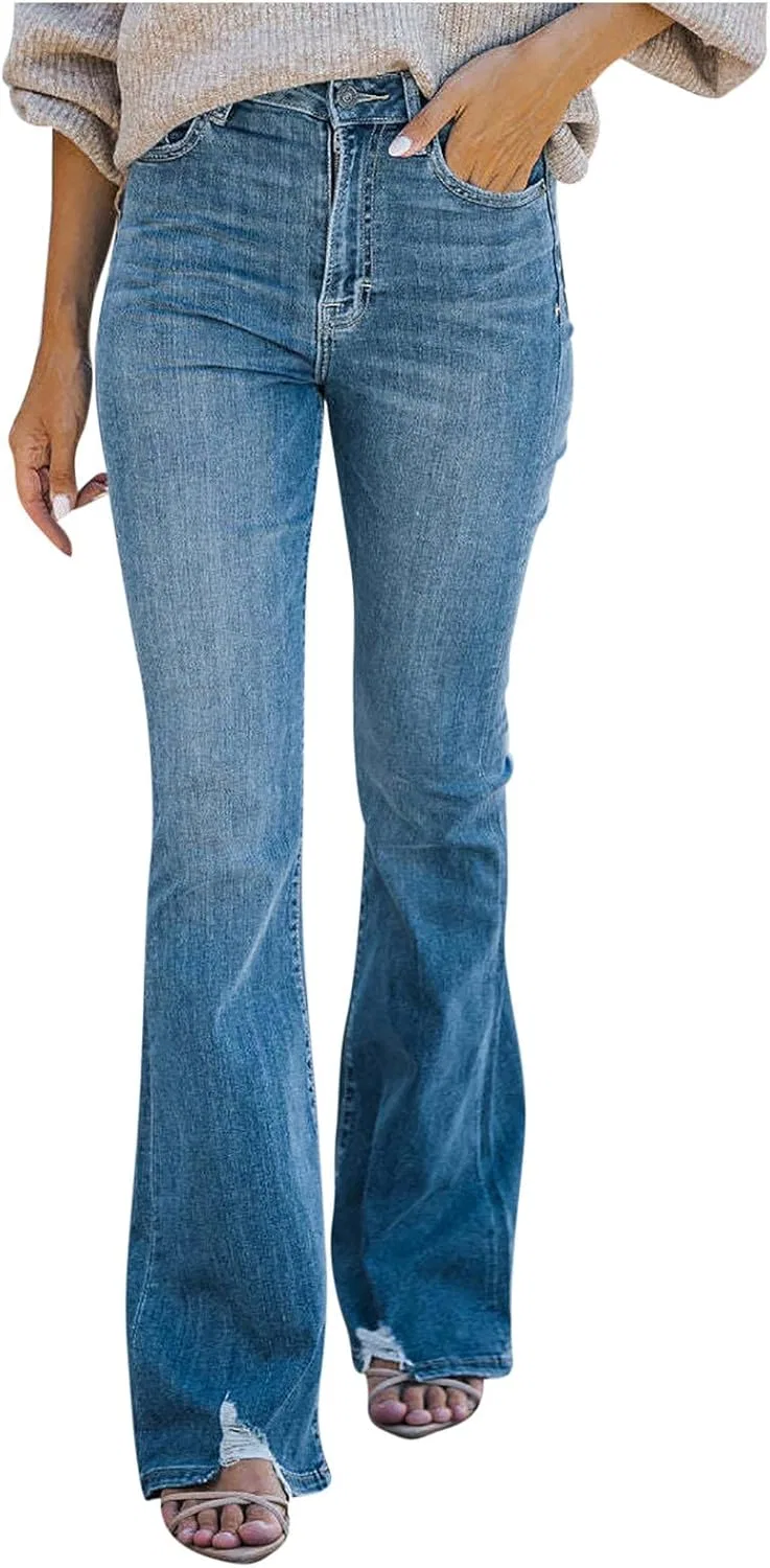 Джинсы с завышенной талией, Stretchy, A03_blue
