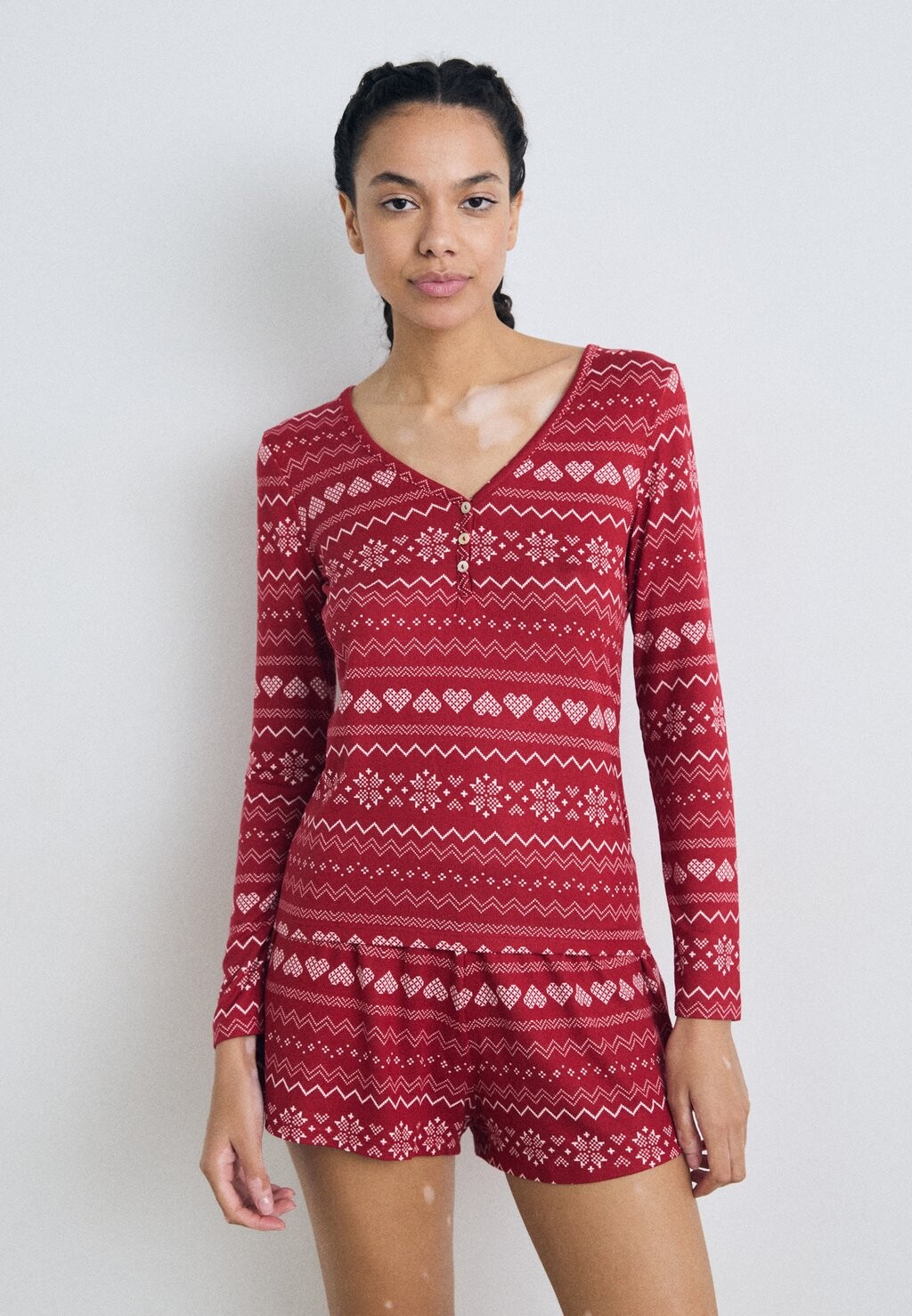 

Пижамный комплект SHORT FAIRISLE Hunkemöller, красный