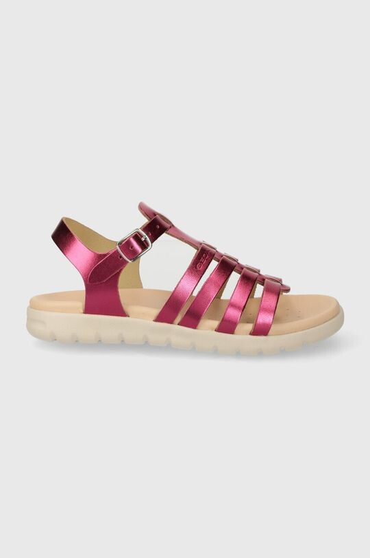 

Geox Детские кожаные сандалии SANDAL SOLEIMA, фиолетовый