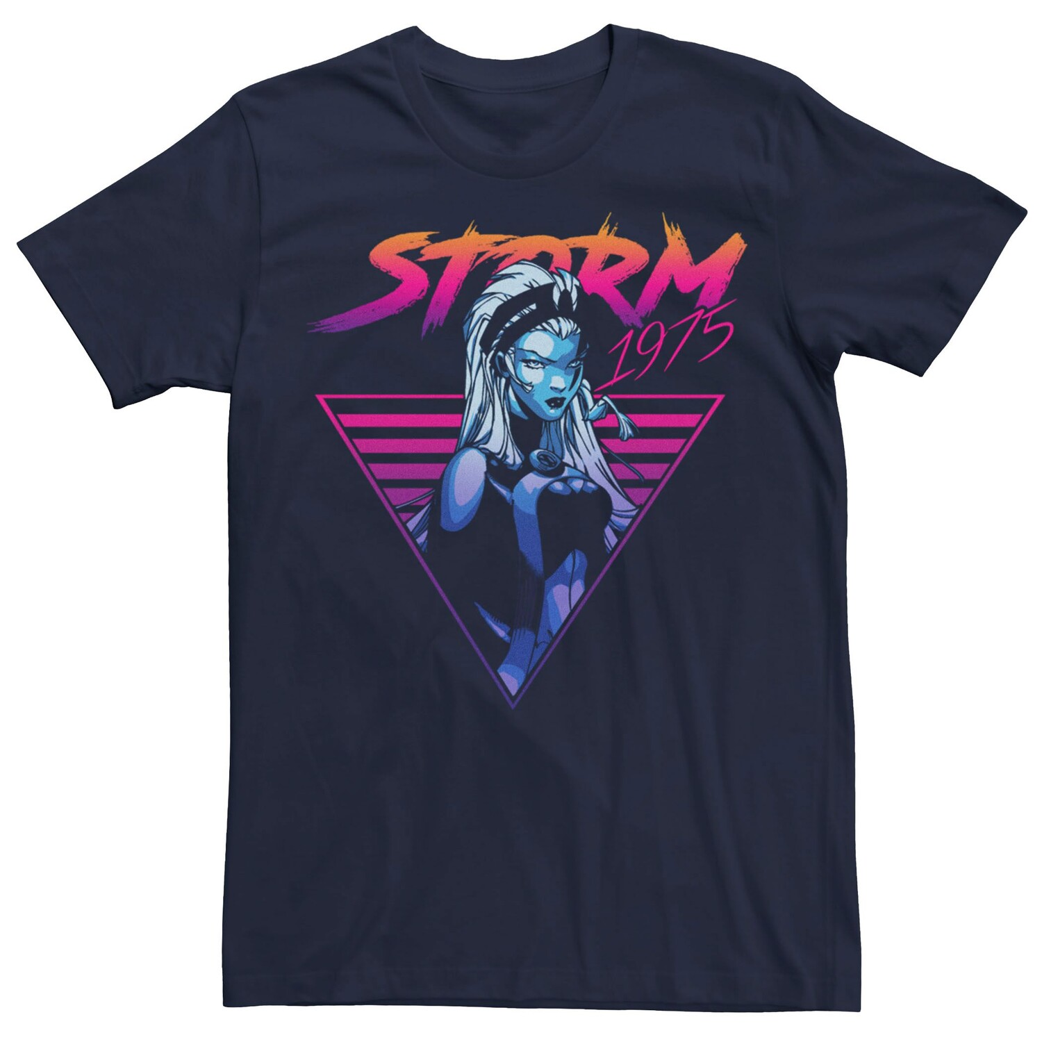 

Мужская футболка с градиентом в стиле ретро 80-х Marvel X-Men Storm Licensed Character