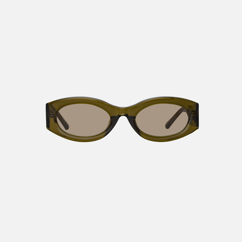 

Солнцезащитные очки The Attico Berta Frame Sunglasses, оливковый