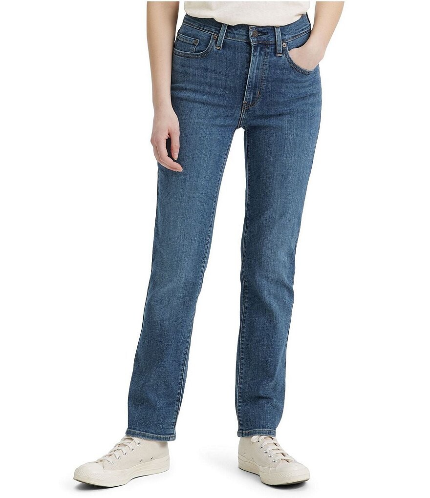 

Прямые джинсы Levi's 724 с высокой посадкой, синий