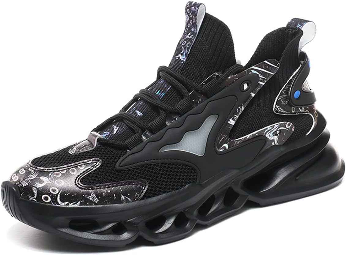 

Мужские кроссовки GSIGUL для бега, с сеткой, дышащие, для тенниса, ходьбы и тренировок в зале, черный