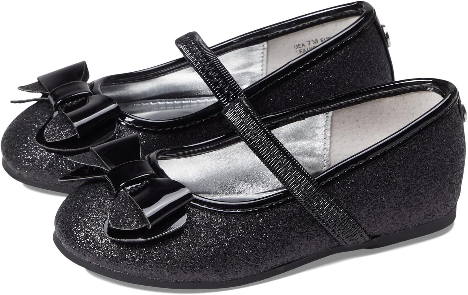 

Туфли на плоской подошве Nina Kenzee-T, цвет Black Baby Glitter