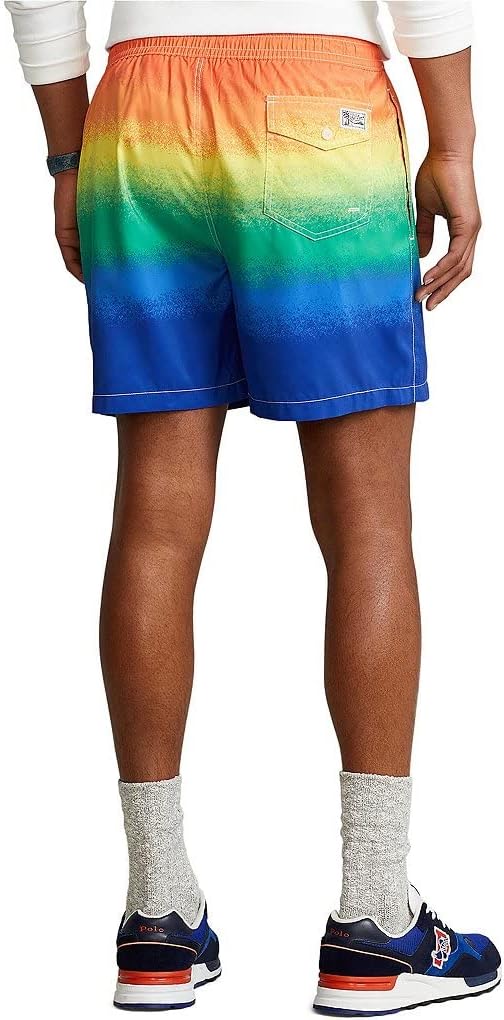 Мужские однотонные шорты для плавания POLO RALPH LAUREN Traveler, R(609708)/O — фото 4