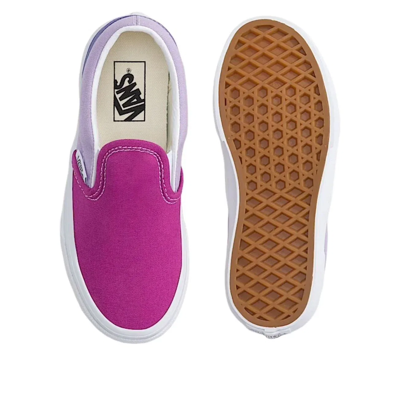 Слипоны Vans Classic Slip-On V 'Pink Purple' VN000EECBMB, розовый — фото 3