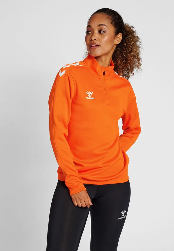 

Основная полутолстовка Hummel, Orange Tiger, Оранжевый, Основная полутолстовка Hummel, Orange Tiger