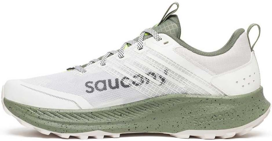 Мужские трейловые кроссовки Saucony Ride Tr2, белый/оливковый — фото 3