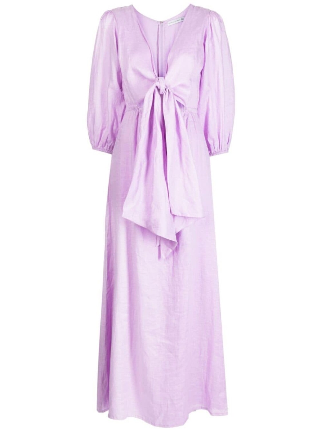 

Льняное платье макси Mia Faithfull the Brand, фиолетовый