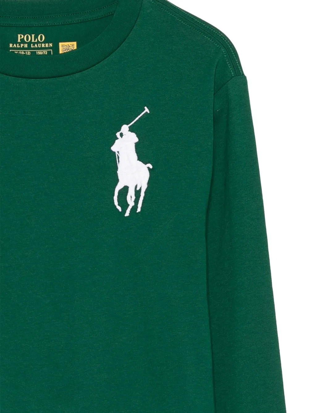 Футболка с логотипом Polo Ralph Lauren Kids, зеленый — фото 3