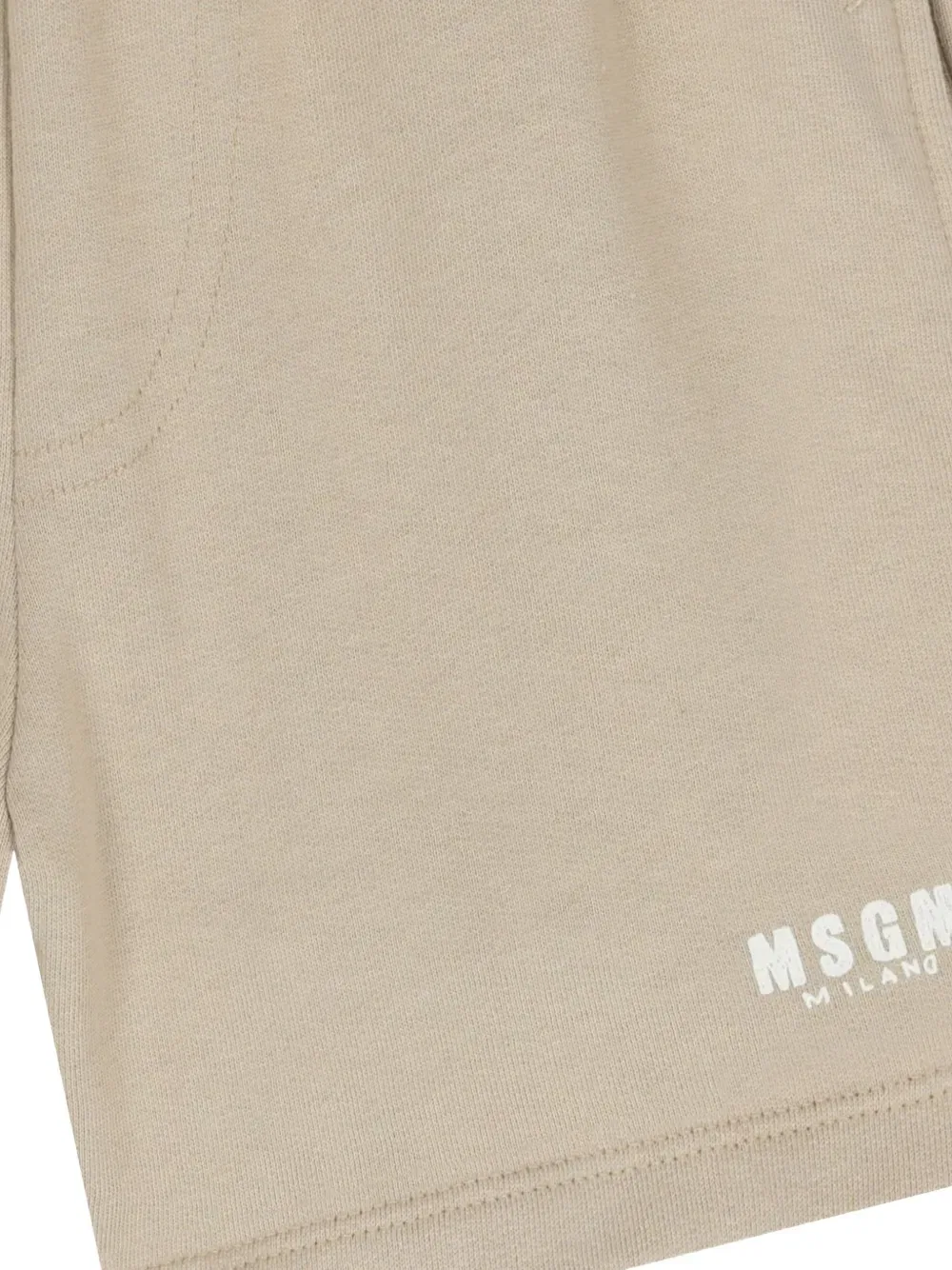 Шорты на завязках Msgm Kids, нейтральный — фото 3
