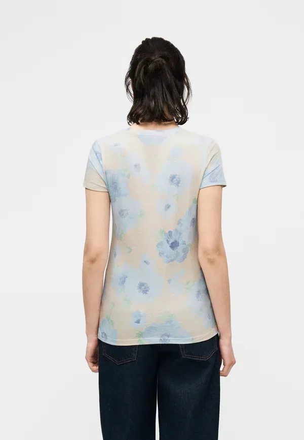 Футболка с принтом Gap Classic tee print, синий — фото 3
