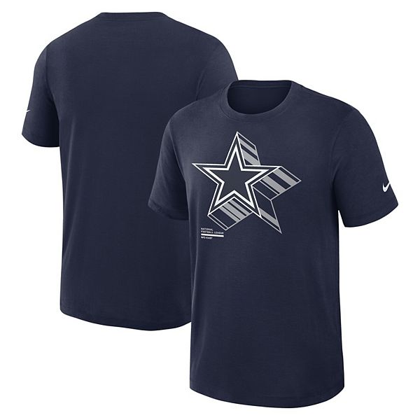 

Мужская футболка performance slub navy dallas cowboys left end run Nike