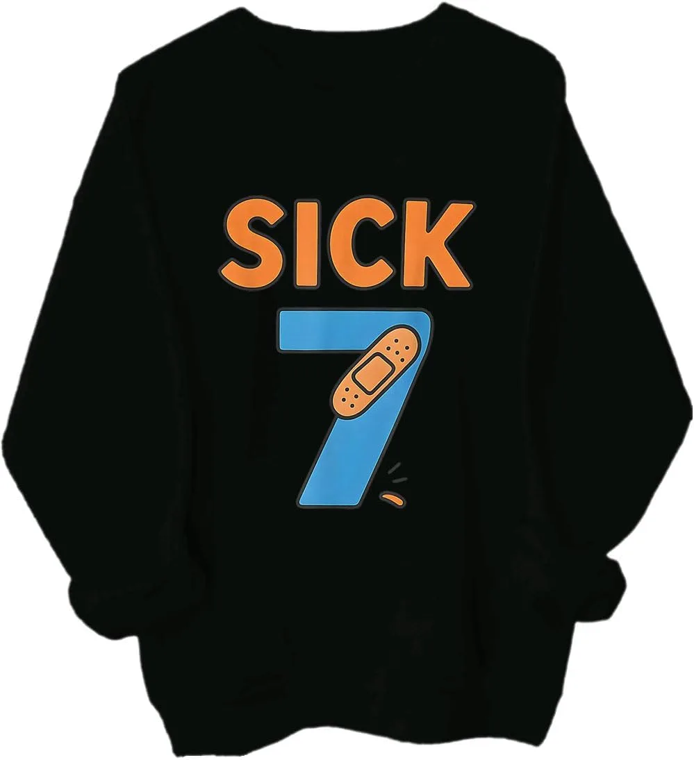 

Толстовка Sick Seven с принтом номер семь Czbic