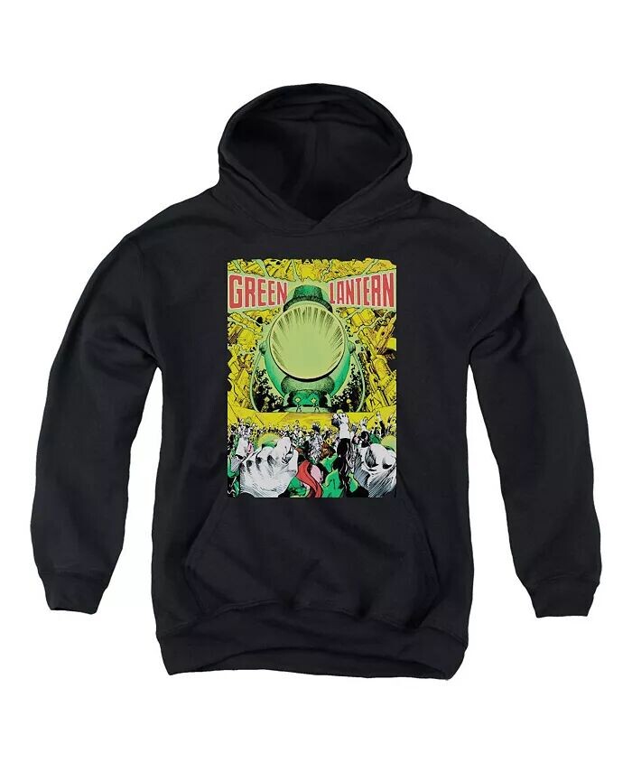 

Толстовка с капюшоном для мальчиков Youth Gl 200 Cover Pull Over / Толстовка с капюшоном Green Lantern, черный