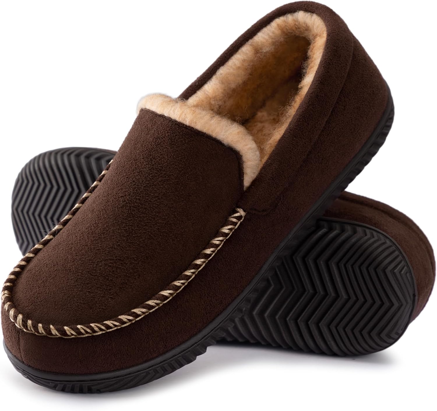 

Мужские лоферы-тапочки RockDove Alexander с фланелевой подкладкой, коричневый