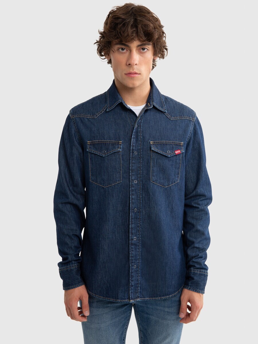 

Джинсовая рубашка BIG STAR Regular fit Button Up Shirt CHUCK, ночной синий
