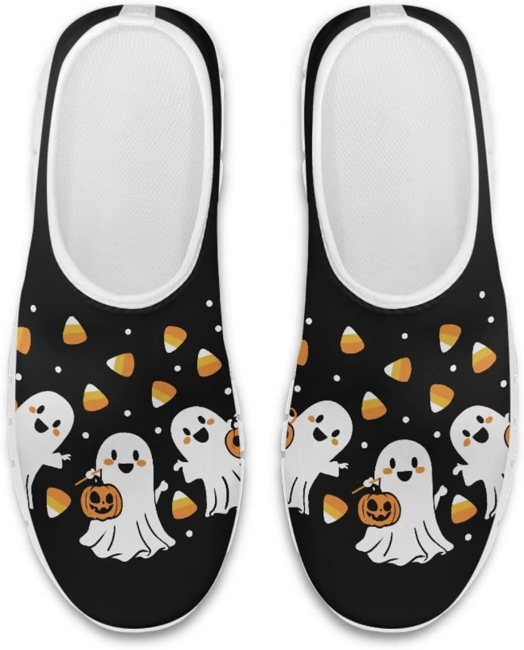 

Кроссовки Belidome Slip On для женщин и мужчин, для ходьбы, бега по дороге и тенниса, низкие, дышащие, сетчатые, Cute Ghost