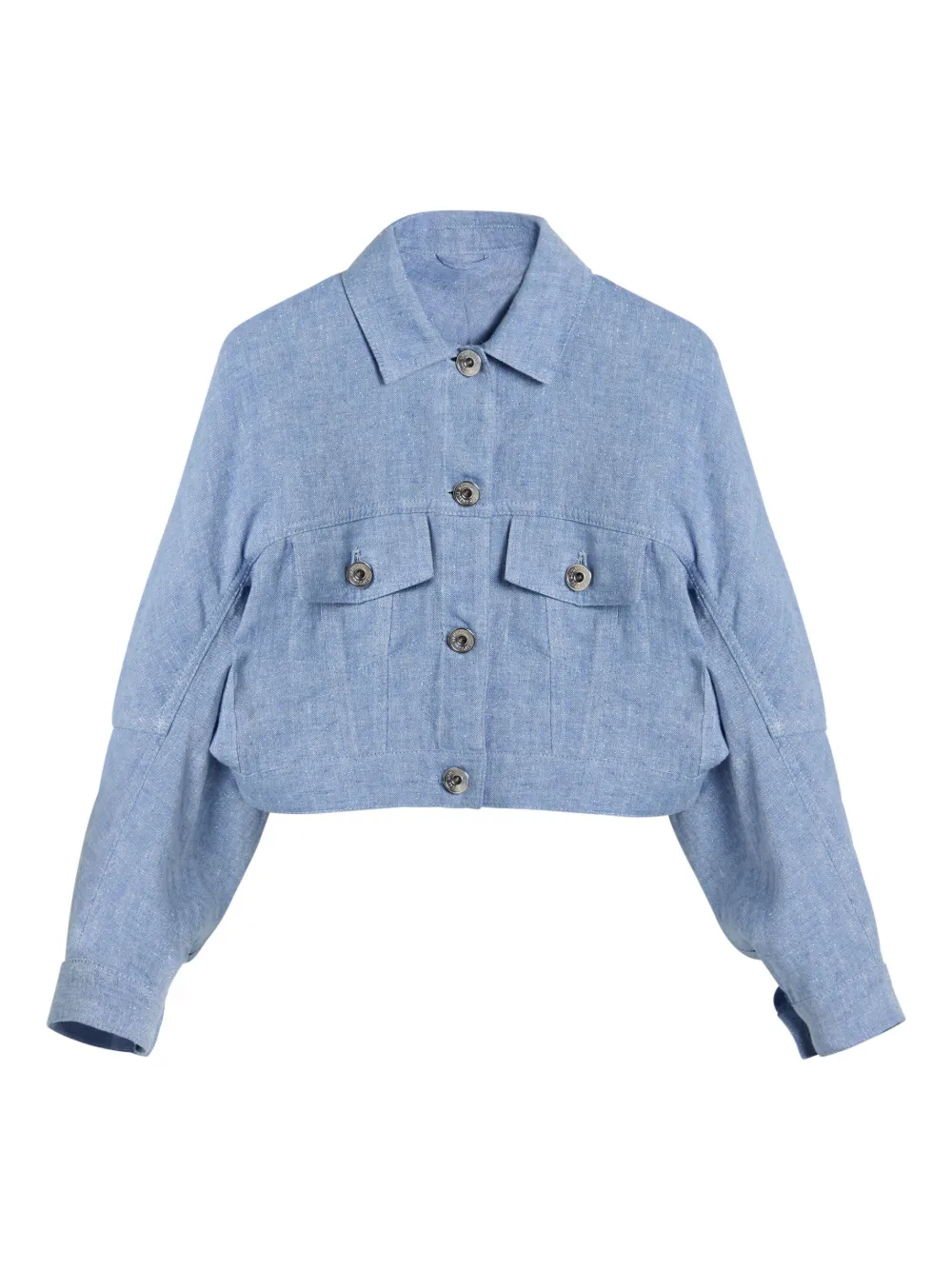 

Куртка с блестками Brunello Cucinelli Kids, синий
