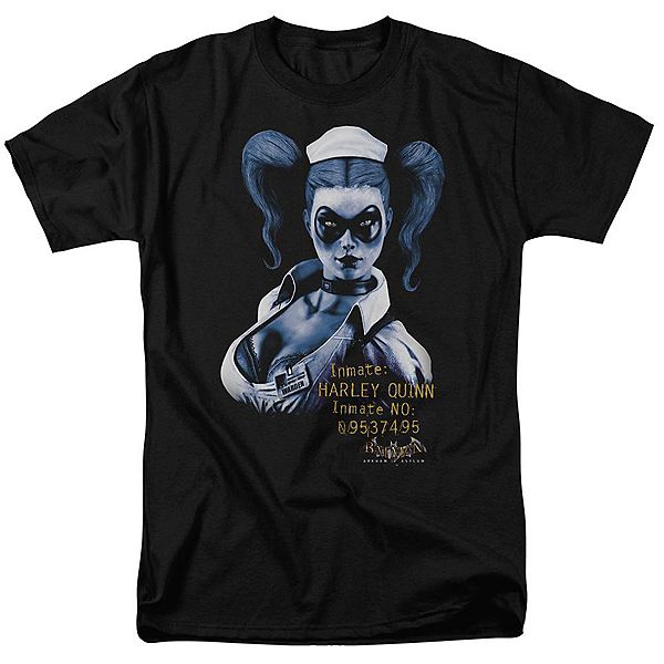 

Футболка с коротким рукавом Batman Arkham Asylum Arkham Harley Quinn Licensed Character