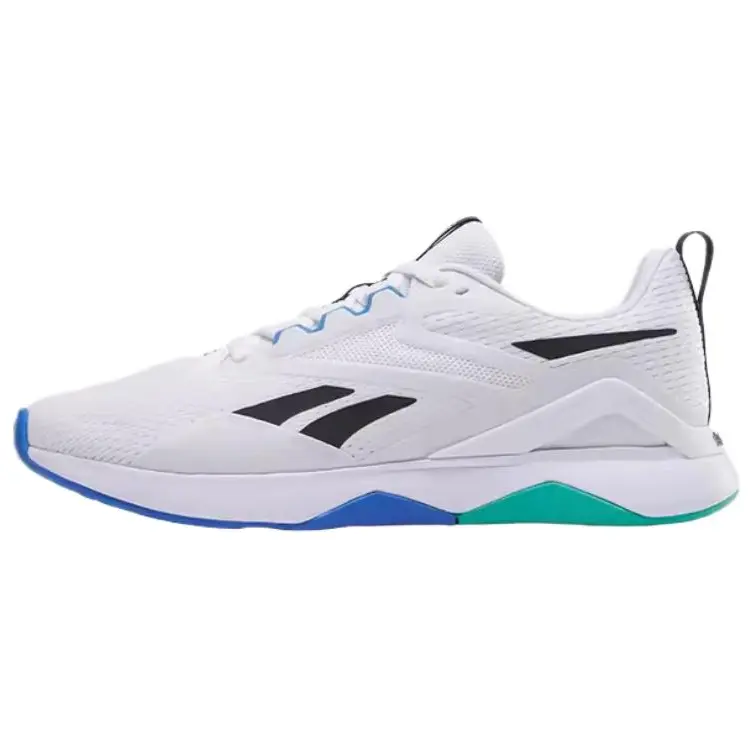 

Кроссовки Reebok Nanoflex TR 2.0 'White Black Unleashed Green', белый/черный