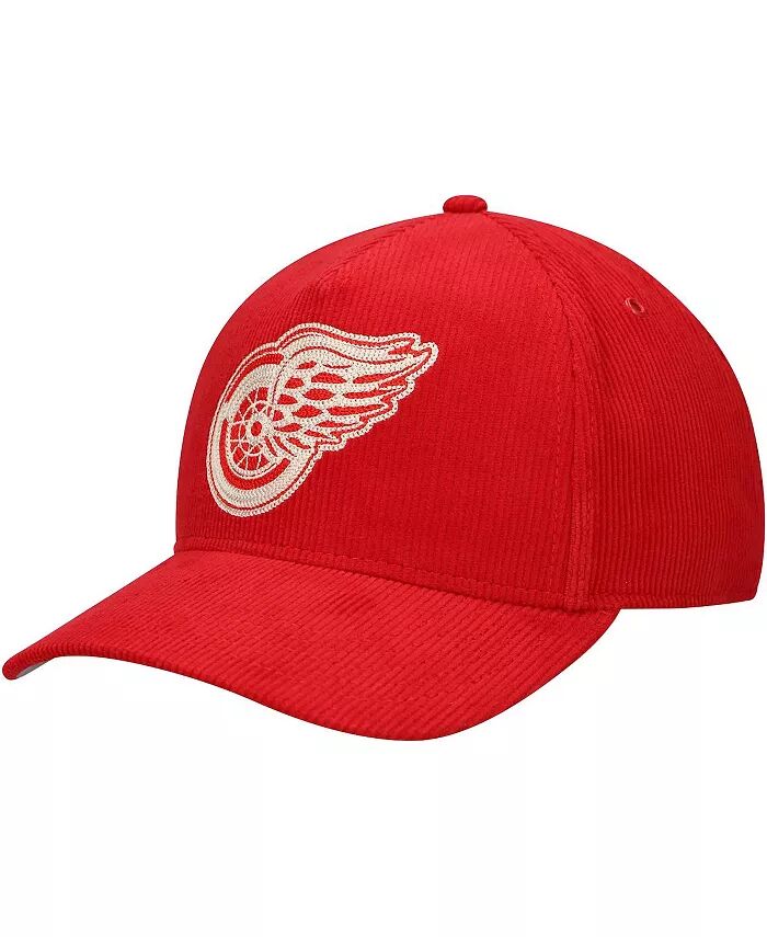 

Мужская красная вельветовая регулируемая шляпа Detroit Red Wings с цепной строчкой American Needle, красный