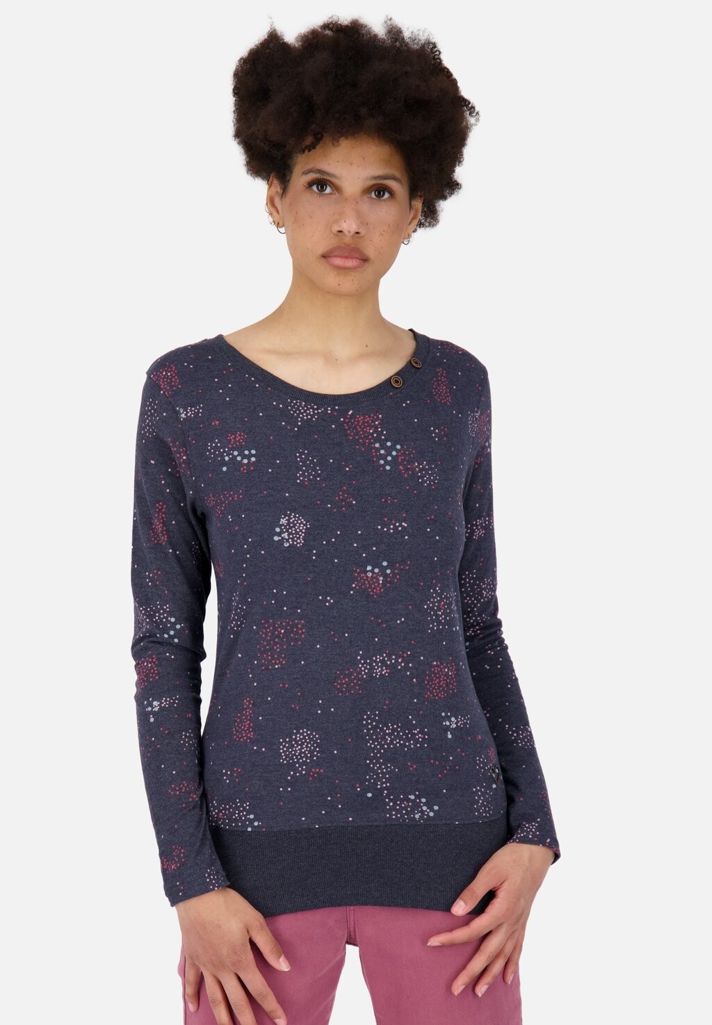 

Рубашка с длинным рукавом CONNYAK B LONGSLEEVE alife & kickin, цвет marine melange