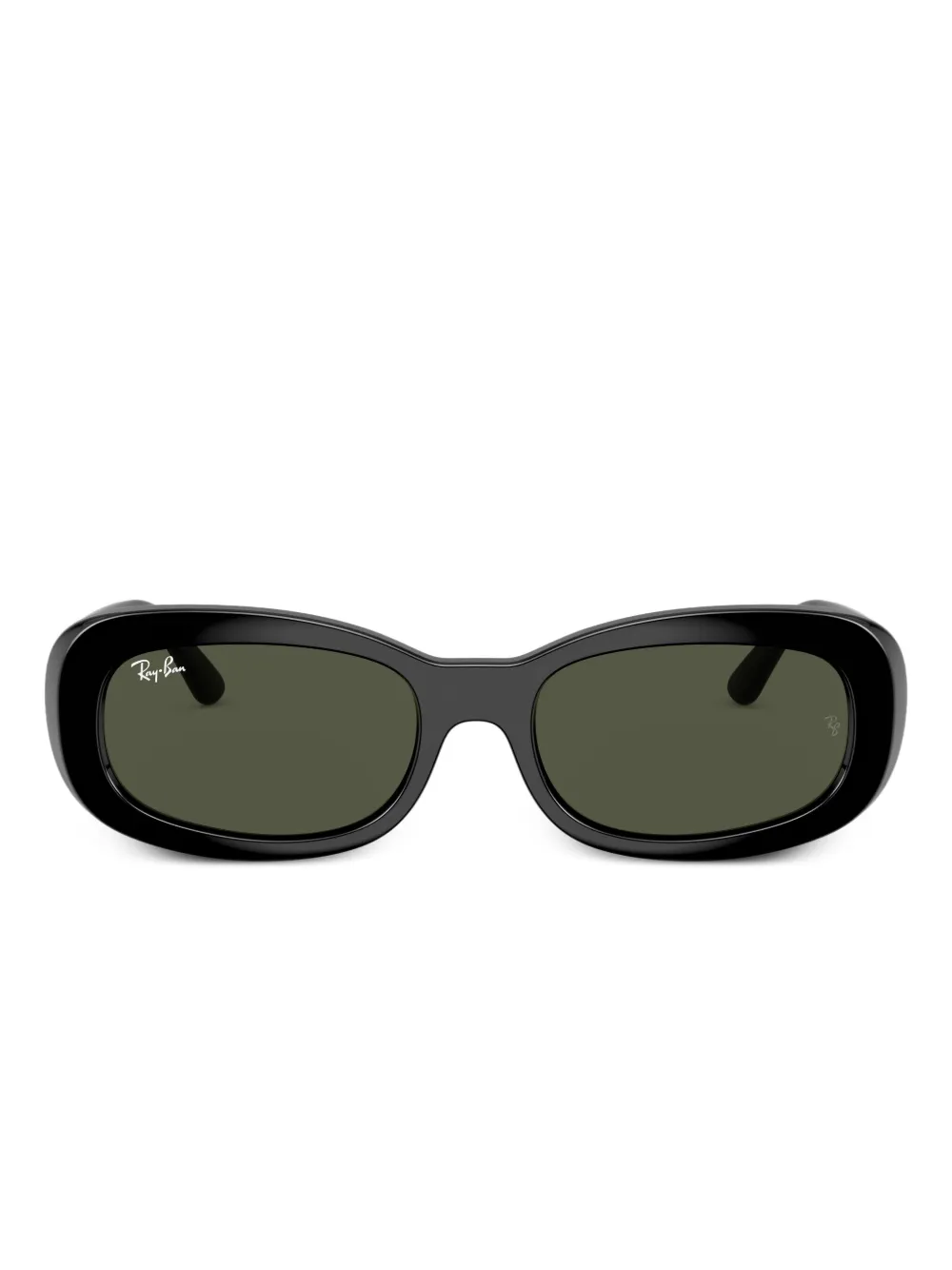 

Солнцезащитные очки в овальной оправе Ray-Ban, черный
