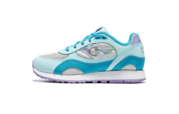 Кроссовки Shadow 6000 'Iridescent' для подростков Saucony, синий серый — фото 3