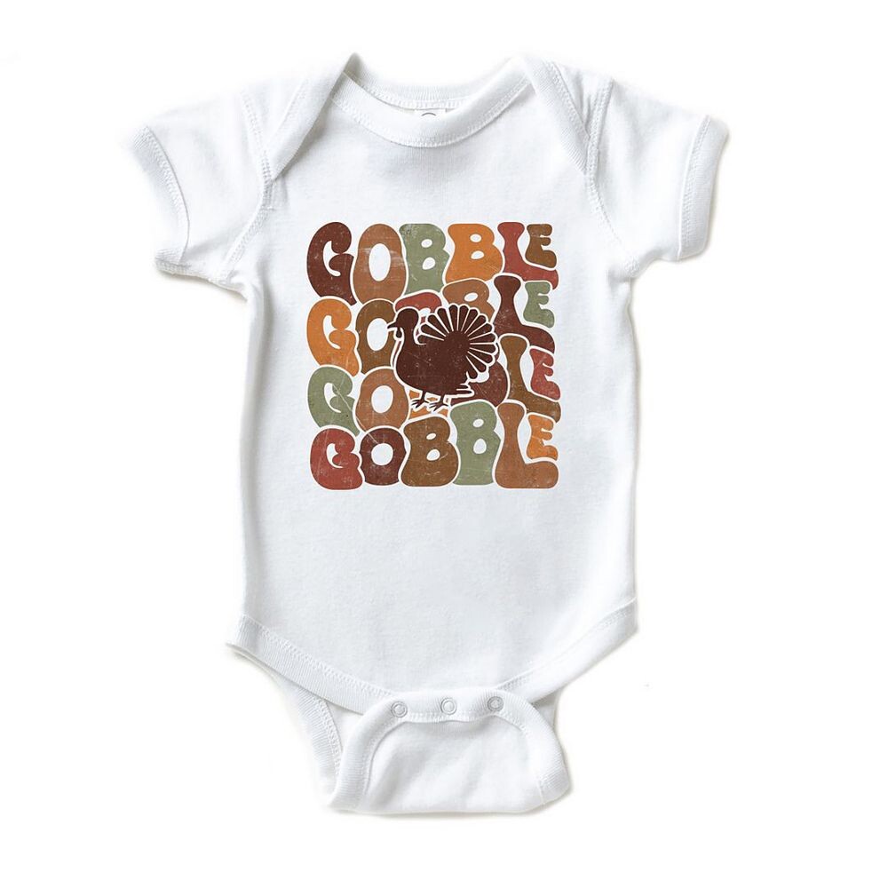 

Детское боди Gobble Turkey The Juniper Shop, белый