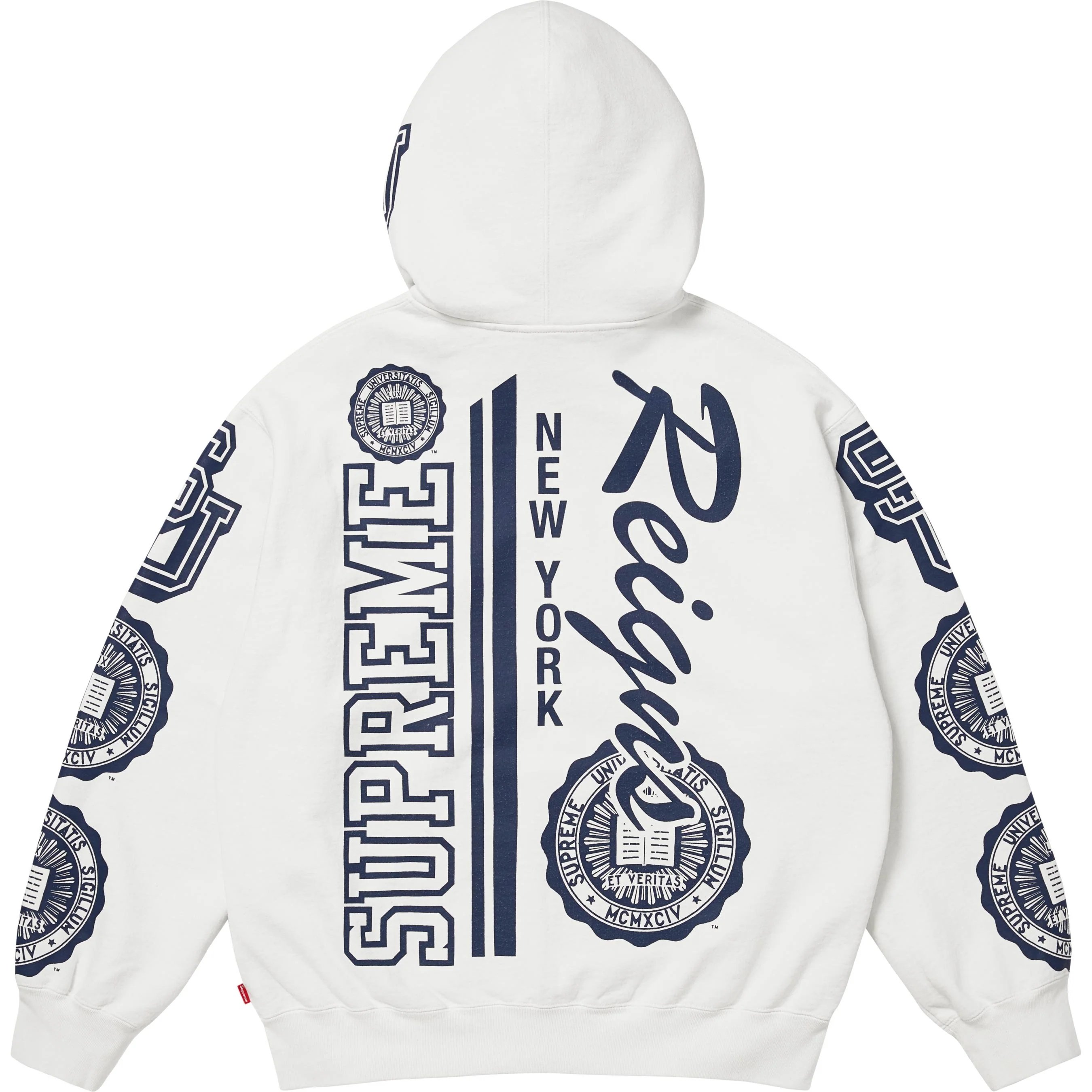 Толстовка на молнии Supreme, оранжевый — фото 3