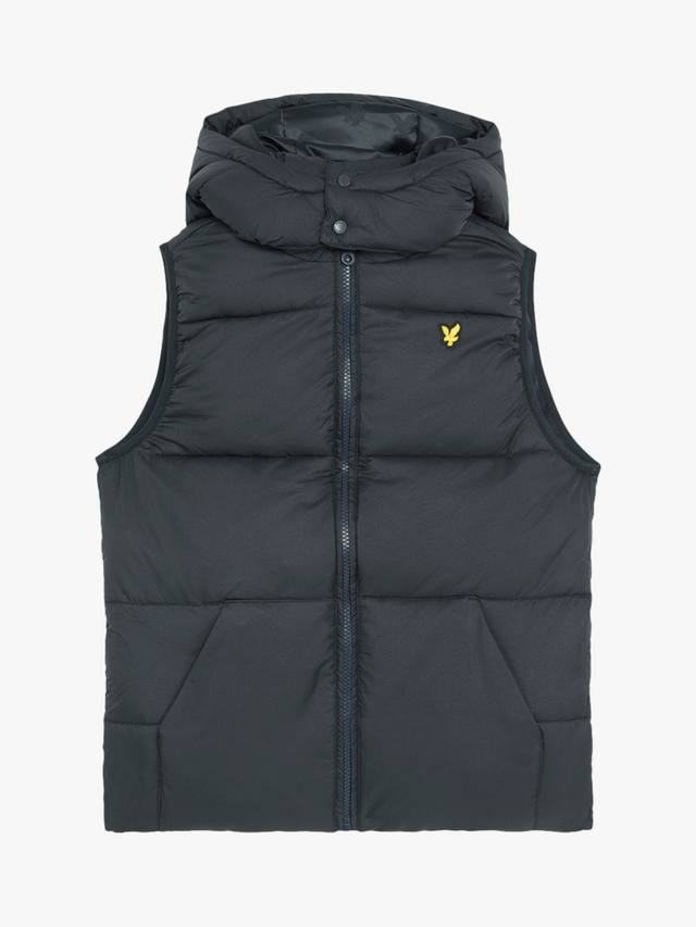 

Детский стёганый жилет из рипстопа Lyle & Scott, Navy