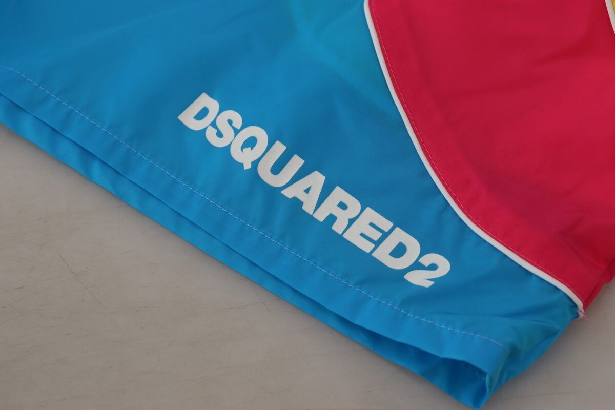 

Dsqua² Мужская пляжная одежда с принтом логотипа Шорты Мужские купальники DSquared, мультиколор